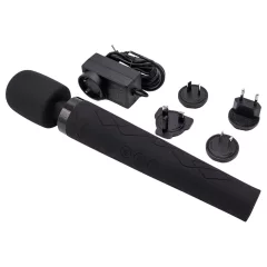 Pixey Deluxe Black Velvet - wand vibrátor L (fekete)