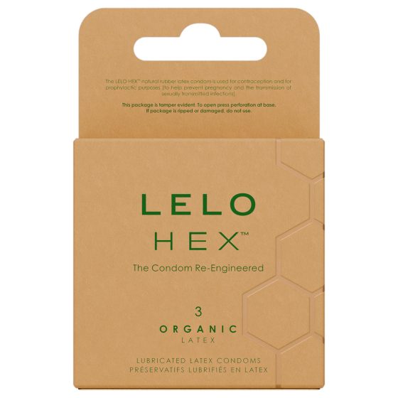 LELO Hex Organic - luxus óvszer (3db)