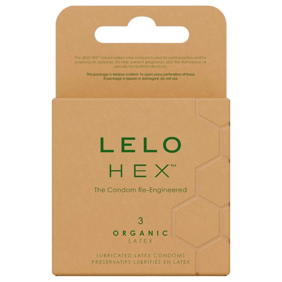 LELO Hex Organic - potencia óvszer (3db)