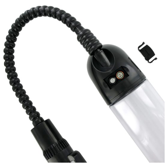 XLSUCKER - digitális potencia- és péniszpumpa (átlátszó)