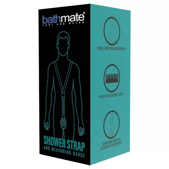 Bathmate Shower Strap - pumpatartó mérőheveder (fekete)