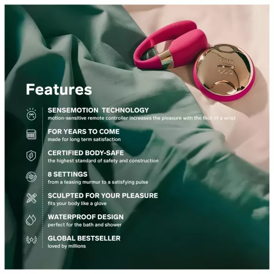 LELO Tiani 3- szilikon párvibrátor (lila)