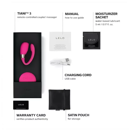 LELO Tiani 3 - szilikon párvibrátor (pink)