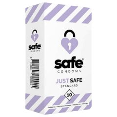 SAFE Just Safe - standard óvszer - vanília (10db)
