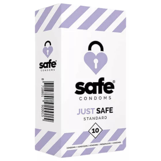 / SAFE Just Safe - standard óvszer - vanília (10 db)
