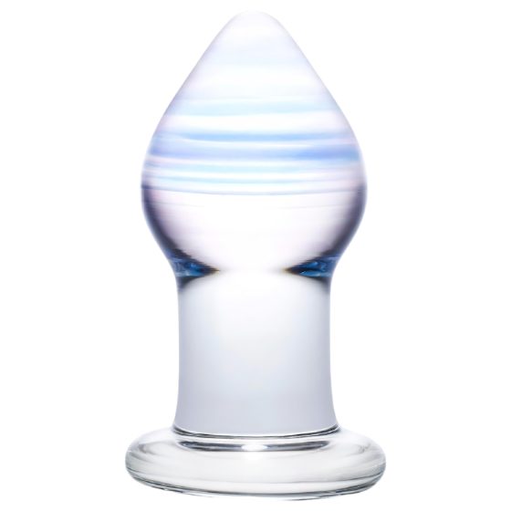 GLAS Amethyst Rain - üveg anál plug (átlátszó lila)