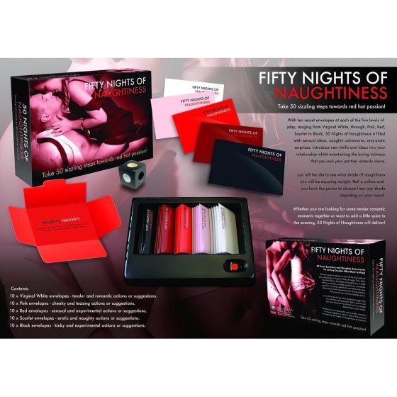 FIFTY NIGHTS OF NAUGHTINESS - szex társasjáték (angol nyelven)