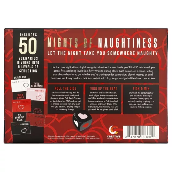 FIFTY NIGHTS OF NAUGHTINESS - szex társasjáték (angol nyelven)