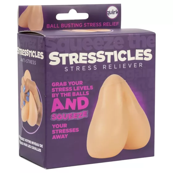 Stressticles - stesszoldó labda - herék (natúr)