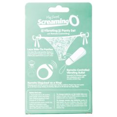   / MySecret Screaming Pant - rádiós vibrációs bugyi - fehér (S-L)