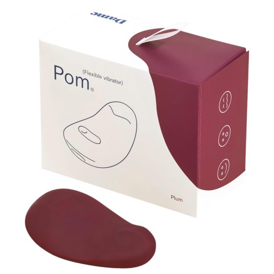 Dame Pom - akkus csikló vibrátor (lila)