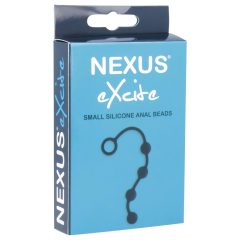 Nexus Excite - 4 gyöngyös anál dildó - fekete (kicsi)
