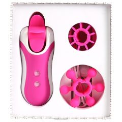 / FEELZTOYS Clitella - akkus, forgó, orál vibrátor (pink)