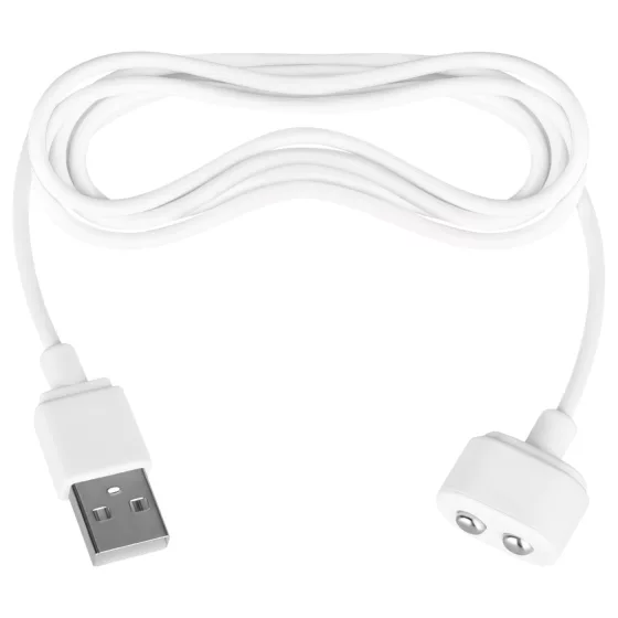 Satisfyer - mágneses USB töltőkábel (fehér)