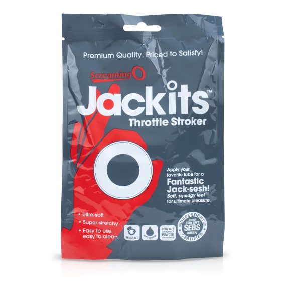 / Screaming Jackits - maszturbátor, heregyűrű és nyújtó (átlátszó)