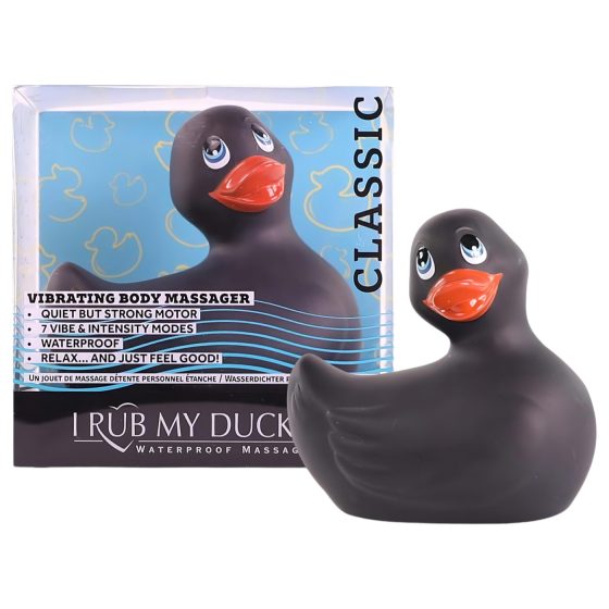 My Duckie 2.0 - kacsa vízálló csikló vibrátor (fekete)