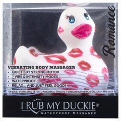   My Duckie Romance 2.0 - vízálló csikló vibrátor (fehér-pink)