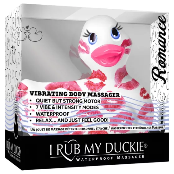 My Duckie Romance 2.0 - vízálló csikló vibrátor (fehér-pink)