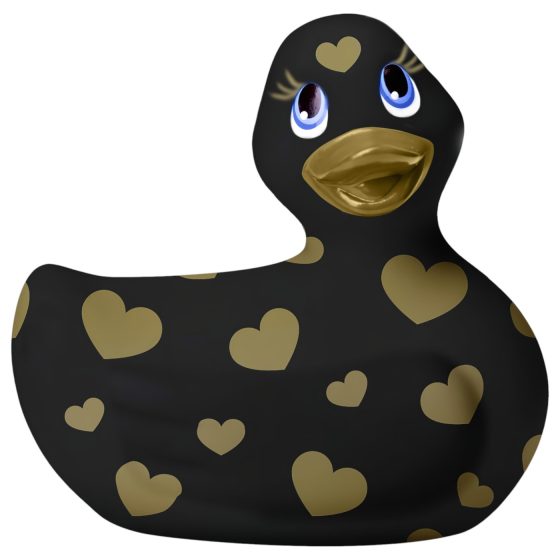 My Duckie Romance 2.0 - csikló vibrátor (fekete-arany)