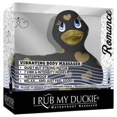 My Duckie Romance 2.0 - csikló vibrátor (fekete-arany)