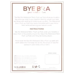 Bye Bra - vízálló mellemelő párna (átlátszó)