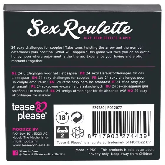 / Sex Roulette Love & Married - szex társasjáték (10 nyelven)