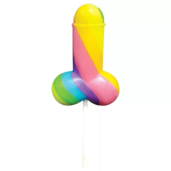 Rainbow Cock Pop - pénisz alakú gyümölcsös nyalóka (85 g)