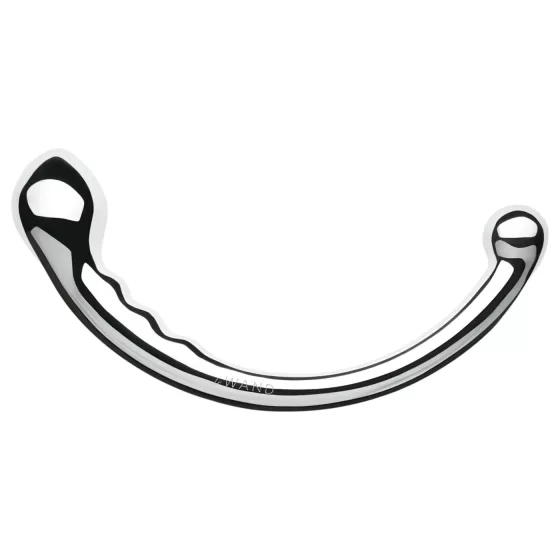 Le Wand - kétvégű rozsdamentes acél dildó (ezüst)