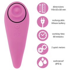 FEELZTOYS Femmegasm - akkus 2in1 csikló vibrátor (pink)