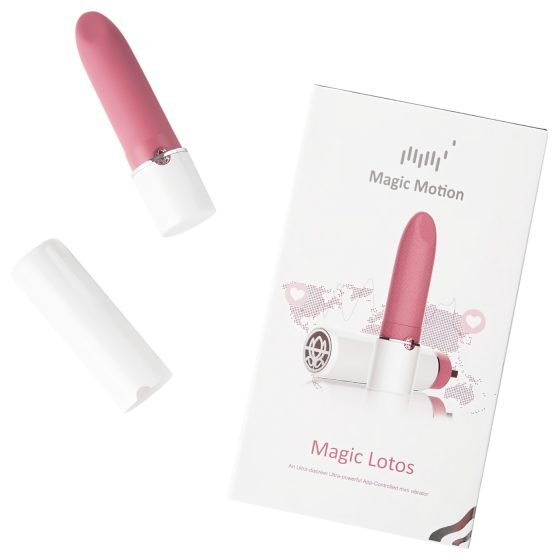 Magic Motion Lotos - okos, akkus mini rúzs vibrátor (rózsaszín)