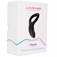   Lovense Diamo - app-vezérelt, vibrációs péniszgyűrű (fekete)