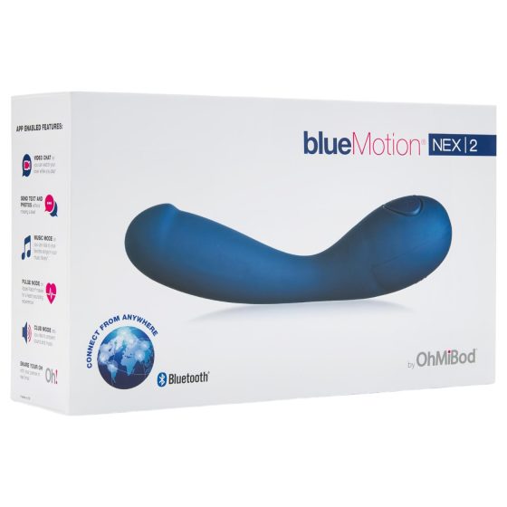 / OHMIBOD Bluemotion Nex 2 - okos, akkus G-pont vibrátor (kék)