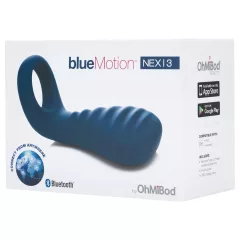   / OHMIBOD Bluemotion Nex 3 - okos, vibrációs péniszgyűrű (kék)