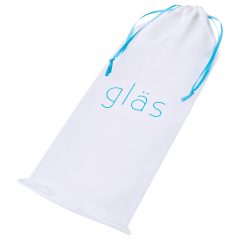 GLAS - szíves üveg dildó (átlátszó)