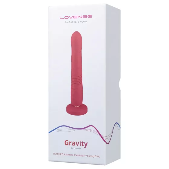 LOVENSE Gravity - akkus, lökő vibrátor (piros)